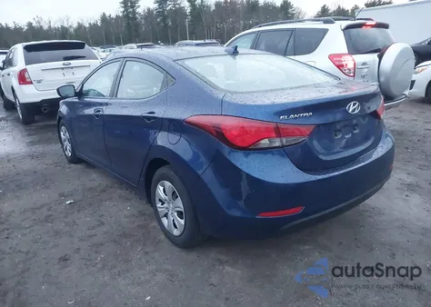 2016 Hyundai Elantra Se from USA, damaged, VIN 5NPDH4AE4GH773000